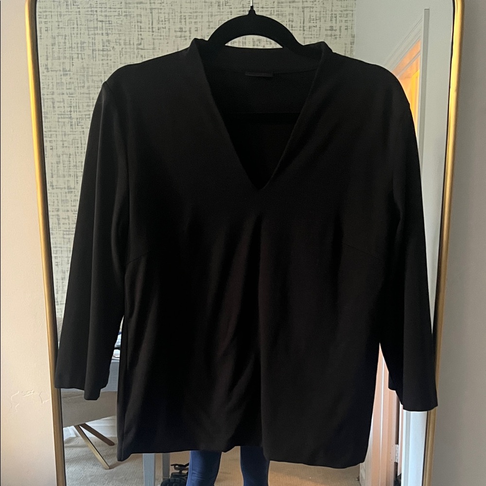 Akris Black Long Sleeve Top